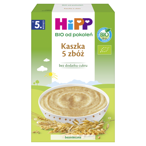 HiPP BIO Kaszka 5 zbóż po 5. miesiącu 200 g