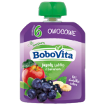 Deserek w tubce jagody i jabłka z bananem po 6 miesiącu BoboVita 80 g