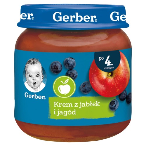 Gerber Deserek Krem z jabłek i jagód po 4 miesiącu 125 g 0e81508cc7a9b5af371ce8c147a20ef4