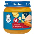Gerber Kuchnia Polska Smakowite jarzynki z cielęcinką po 5 miesiącu 125 g