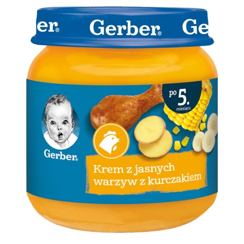 Gerber Obiadek Krem z jasnych warzyw z kurczakiem po 5 miesiącu 125 g dbc25496a31521f5f7bcfb5d469140f3