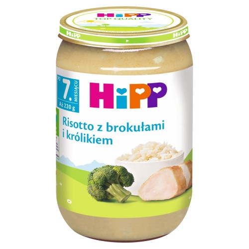 HiPP Risotto z brokułami i królikiem po 7 miesiącu 220 g 6f965e7da664398fc615d3c458f1245d