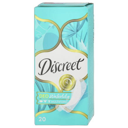 Discreet Waterlily Multiform Wkładki higieniczne 20 sztuk Discreet Waterlily Multiform Wkładki higieniczne 20 sztuk