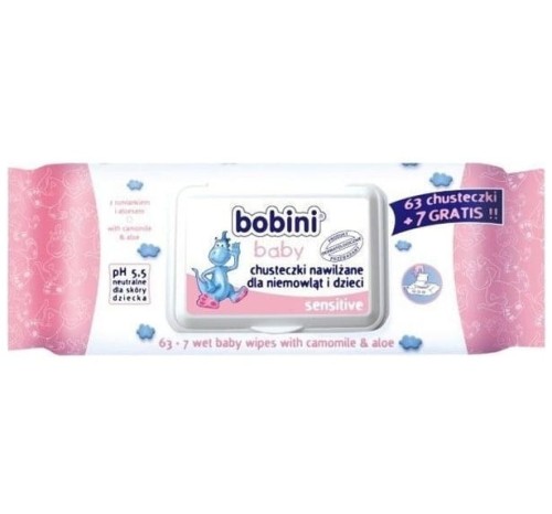Bobini Baby Chusteczki dla dzieci Sensitive 2+1 b0eb184c309627997a4f7f99fcb3305d
