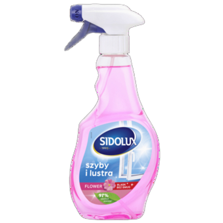 Sidolux Crystal płyn do szyb FLOWER dozownik 500 ml Sidolux Crystal płyn do szyb FLOWER dozownik 500 ml
