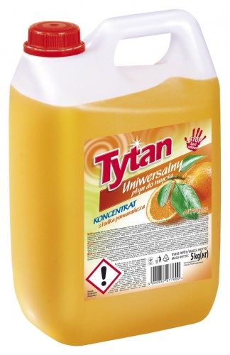 Tytan Uniwersalny płyn do mycia Słodka pomarańcza 5 kg 5426f11c25393578f3175de070f63701