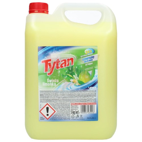 Tytan Płyn uniwersalny Świeża Limonka 5 kg 2c1c1969be9f58fa0893f720032e590f