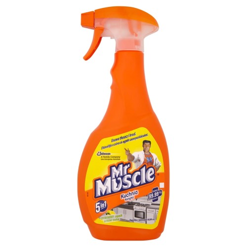 Mr Muscle 5w1 Kuchnia Płyn w rozpylaczu do czyszczenia i dezynfekcji kuchni 500 ml ede203751a7ba599634233f6c2dee0fe