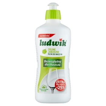 Ludwik Płyn do naczyń zielone jabłuszko 450 g fe46dc9fb741b46e52972fe561407b17