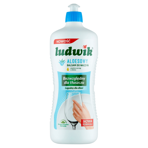 Ludwik Płyn do mycia naczyń balsam Aloesowy 900 g 50ca0fb1e1d8597a894244ddff72cca2