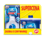 Finish 5x Power Actions Odświeżacz+Płyn do czyszczenia zmywarek 250 ml