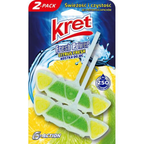 Kret Fresh Power zawieszka do WC Citrus Fresh 2 x 40 g 8c2be46f24a1141ec39660b8a15cc2bd