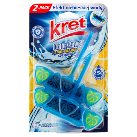 Kret Color Power Lemon Harmony Kostka do WC 2 x 40 g