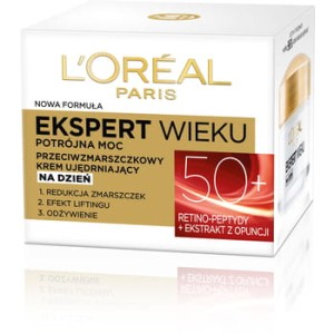 Krem L'Oreal Ekspert Wieku 50+ przeciwzmarszczkowy odbudowujący na dzień 50 ml