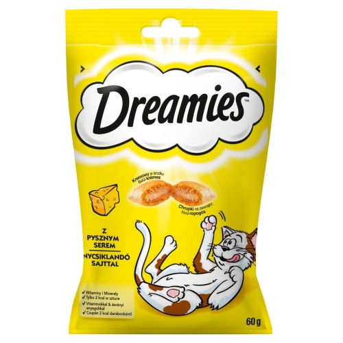 Dreamies z pysznym serem Karma uzupełniająca dla kotów i kociąt 60 g d0759b51ae9fbade24a5c05c39dd60c1