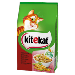 Kitekat z wołowiną i warzywami Karma pełnoporcjowa 300 g