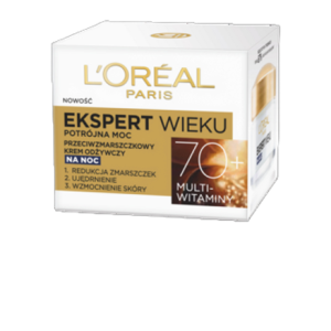 Krem L'Oreal Ekspert Wieku 70+ odżywczy na noc 50 ml