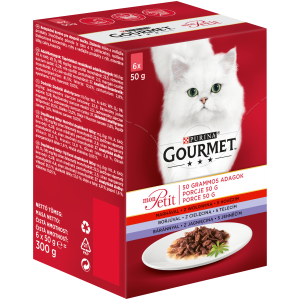 Gourmet Mon Petit Pełnoporcjowa karma dla dorosłych kotów 300 g 6 x 50 g