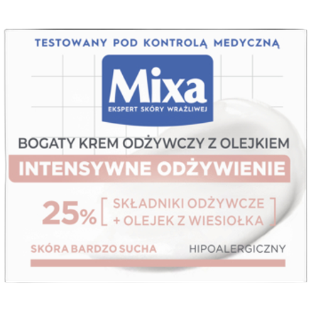 Krem Mixa odżywczy z olejkiem 50 ml Krem Mixa odżywczy z olejkiem 50ml