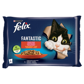Felix Fantastic Karma dla kotów wiejskie smaki w galaretce 340 g 4 x 85 g a42ad3ddb2829a8f6b3bd106fe3d2606