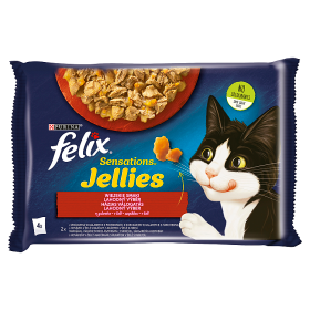 Felix Sensations Jellies Karma dla kotów wiejskie smaki w galaretce 340 g 4 x 85 g 462348e1ef557de2dccfca85b3721a92