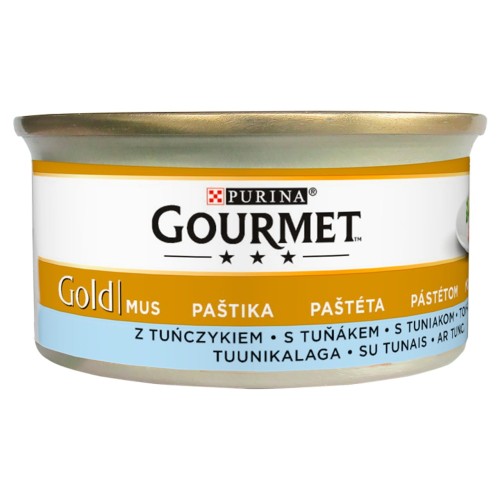 Gourmet Gold Mus z tuńczykiem Pełnoporcjowa karma dla dorosłych kotów 85 g b89af20a9dc73a98c58c54e4c78b58bb