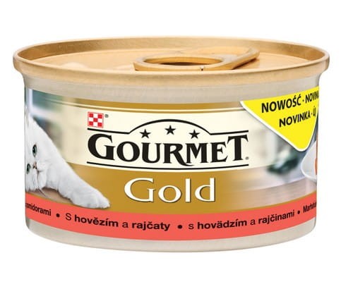 Gourmet Gold Savoury Cake z Wołowiną i pomidorami 85 g 76449b8e6a15eece9c850f7dbcfa357c