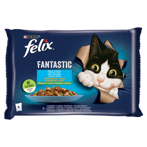 Felix Fantastic Karma dla kotów wybór smaków w galaretce 340 g 4 x 85 g 539c39786c61c216d595bfd5a5fbecc6