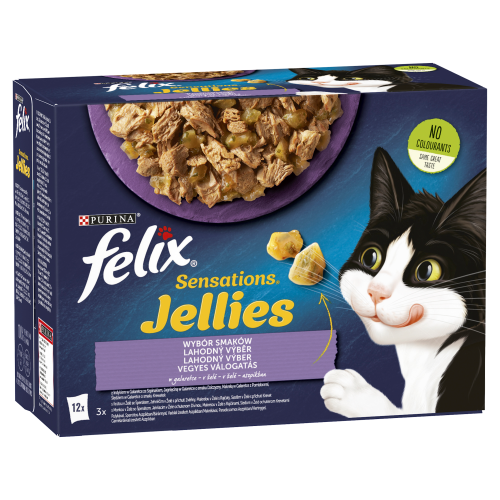 Felix Sensations Jellies Karma dla kotów wybór smaków w galaretce 1.02 kg 12 x 85 g d014e2707f41a11f80837f5e384f8e63