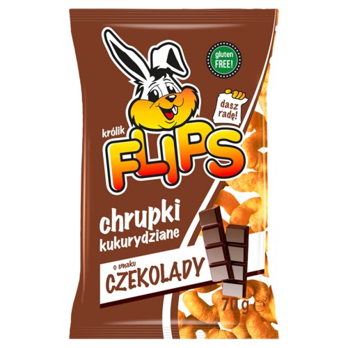 Flips Chrupki kukurydziane o smaku czekoladowym 70 g e5cc67c6aff723adedb10f7ec1444f59
