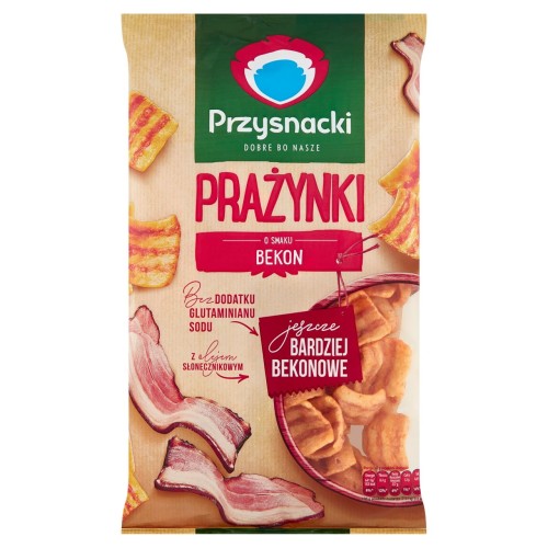 Przysnacki Prażynki bekon 120 g 77d29bf68b9790d543de797a5483e3bf