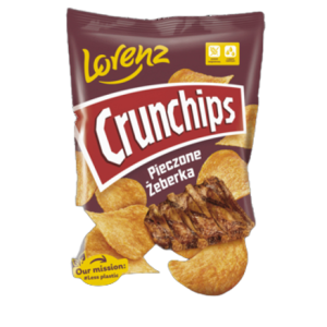 Crunchips Chipsy ziemniaczane o smaku pieczone żeberka 140 g