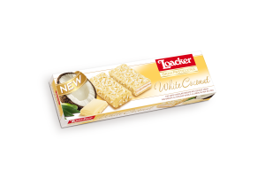 Loacker Gran Pasticceria Wafle z kremem kokosowym w białej czekoladzie 100 g
