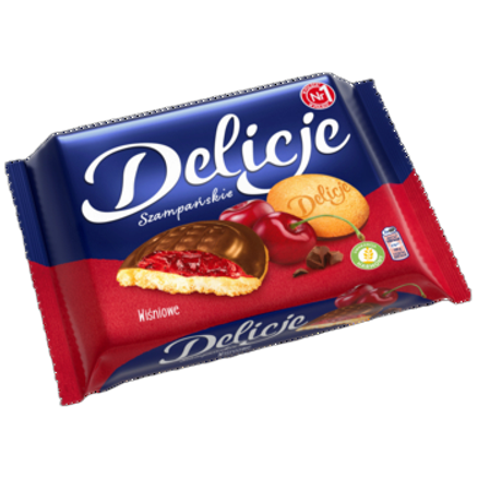 Delicje Szampańskie Wiśniowe 294 g Delicje Szampańskie Wiśniowe 294 g