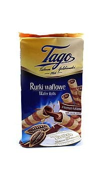 Rurki Waflowe kakaowe Tago 150 g 39d90f69bb9818b671f4a323aba753b3