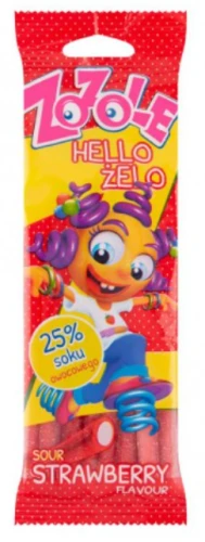Zozole Hello Żelo Żelki o smaku truskawkowym 75 g 74dcf673250e569660033087671cb84a