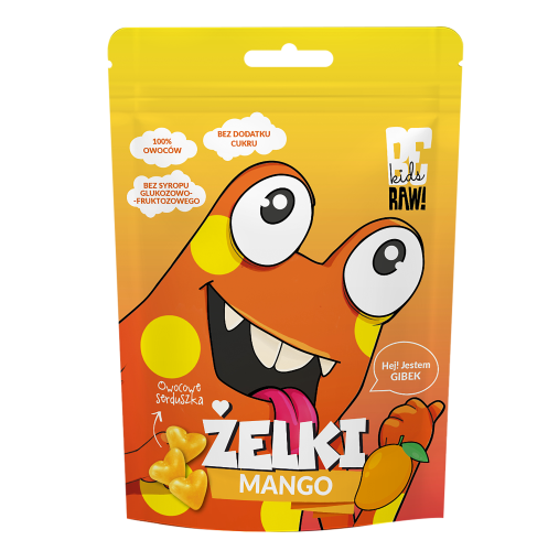 BeRaw Kids Żelki bez dodatku cukru Mango i Jabłko 35 g