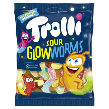 Trolli Sour Glowworms Robaczki Żelki O Smaku Owocowym W Kwaśnej Posypce 100 g 76e164aa3b4bb09d39f11f96c16c8e01
