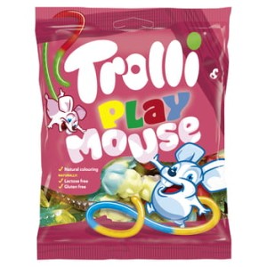 Trolli Playmouse Myszki Żelki O Smaku Owocowym 100 g