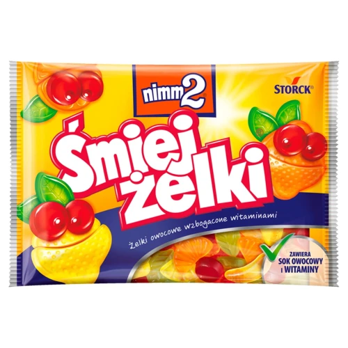 Nimm2 Śmiejżelki Żelki owocowe wzbogacone witaminami 100 g 3505c03417fc0ea62e031df68ff373b0