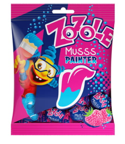 Zozole Musss Painter Blue Cukierki o smaku malinowym 75 g 8dabb14f0a524e816678a925aec75589