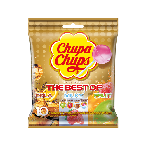 Chupa Chups The Best Of Torebka 10 sztuk 120 g 88363051141a69ab628a600074b362e3