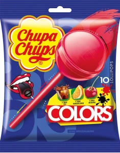 Chupa Chups Colors Lizaki barwiące 10 sztuk 120 g