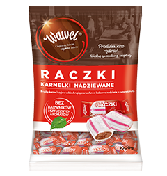 Wawel Raczki Karmelki nadziewane luz 1 kg 9e98f1698cb1911d75efc3dc4e677c11