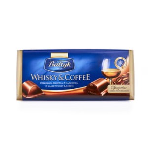 Bałtyk Whisky&Coffee Czekolada Mleczna Z Nadzieniem O Smaku Whisky&Coffee 148 g