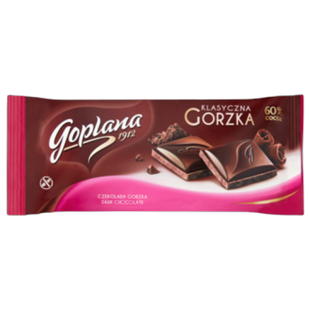 Goplana Klasyczna gorzka Czekolada 90 g Goplana Klasyczna gorzka Czekolada 90 g