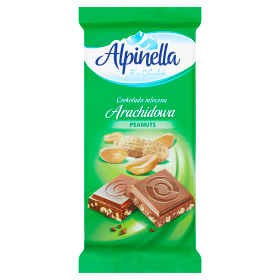 Alpinella Czekolada mleczna arachidowa 90 g 30d57005fc0dcdacba58c1507844d774