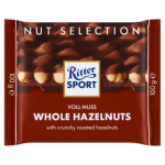 Ritter Sport Czekolada mleczna z całymi prażonymi orzechami laskowymi 100 g