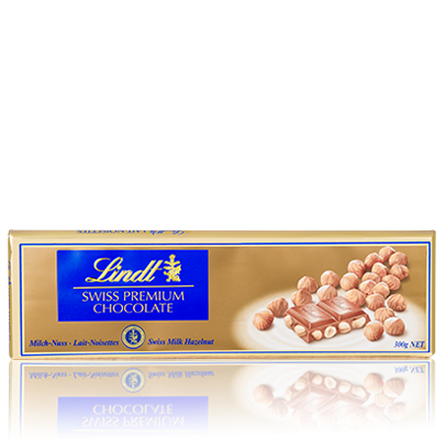 Lindt Szwajcarska czekolada mleczna z całymi orzechami laskowymi 300 g 24b9a7933b9737793703632e5c38ccd4