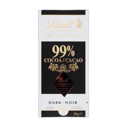 Lindt Excellence 99% Cocoa Czekolada ciemna 50 g Lindt Excellence 99% Cocoa Czekolada ciemna 50 g